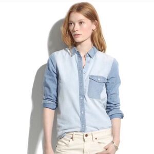 Madewell Two Tone Cotton Shirt